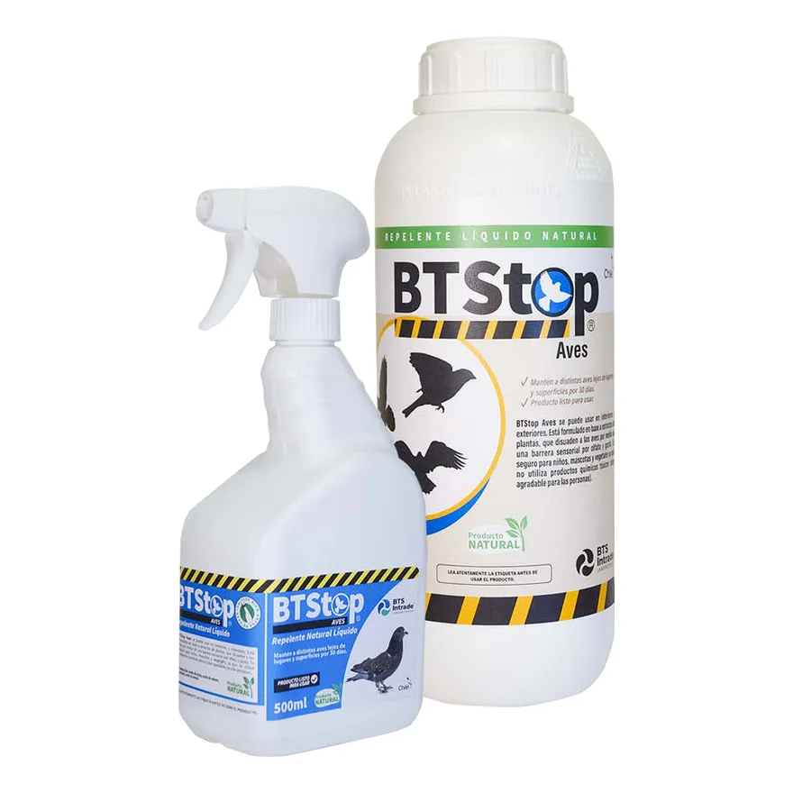 Envase de BTStop Aves